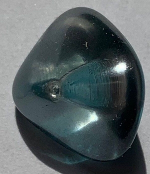 Glas-Formperle petrol